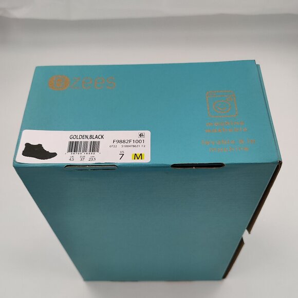 BZEES Golden Shoe in Black Size Women's 7 - Picture 6 of 6